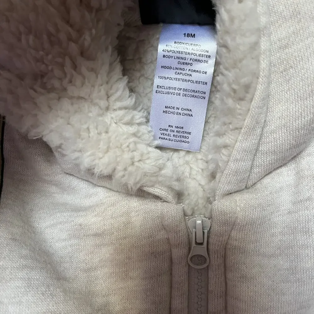 NWT Ghostbusters Sherpa Hoodie Sweatshirt Size 18m